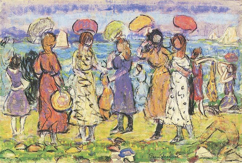 Sunny Day at the Beach, Maurice Prendergast